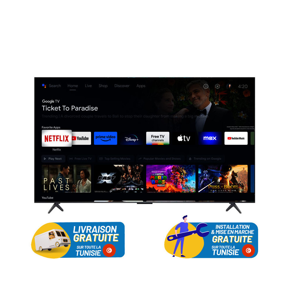 TV TCL C6K 55" MINI LED SMART TV / GOOGLE TV