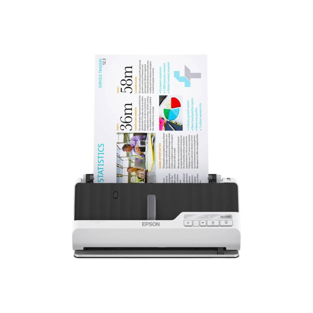 Scanner à Défilement EPSON DS-C490 A4 / Blanc