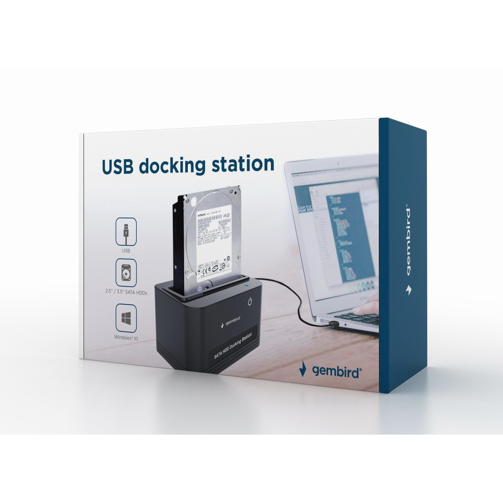 Station d'accueil GEMBIRD Type USB pour disque 2.5" et 3.5" SATA