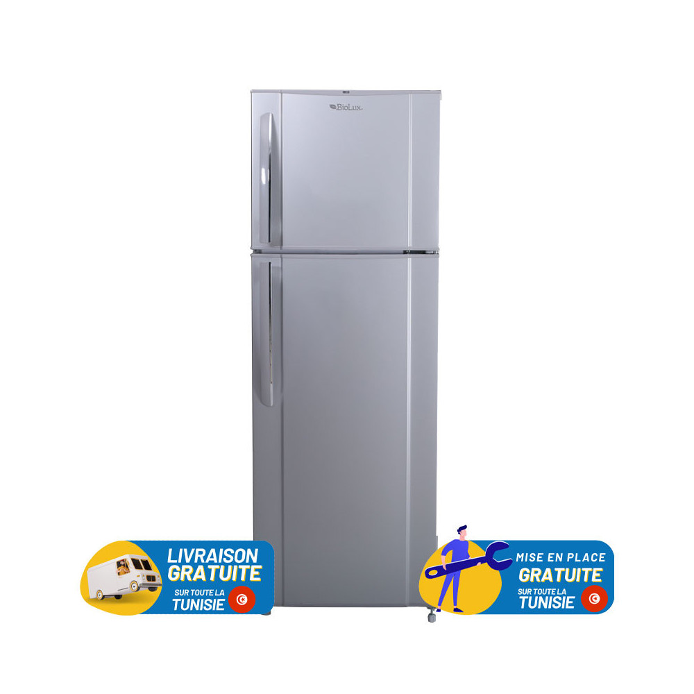 Réfrigérateur BioLux DeFrost / 280 Litres / Silver / DP28S
