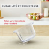Mini Hachoir MOULINEX 2 Litres / 500W / Gris