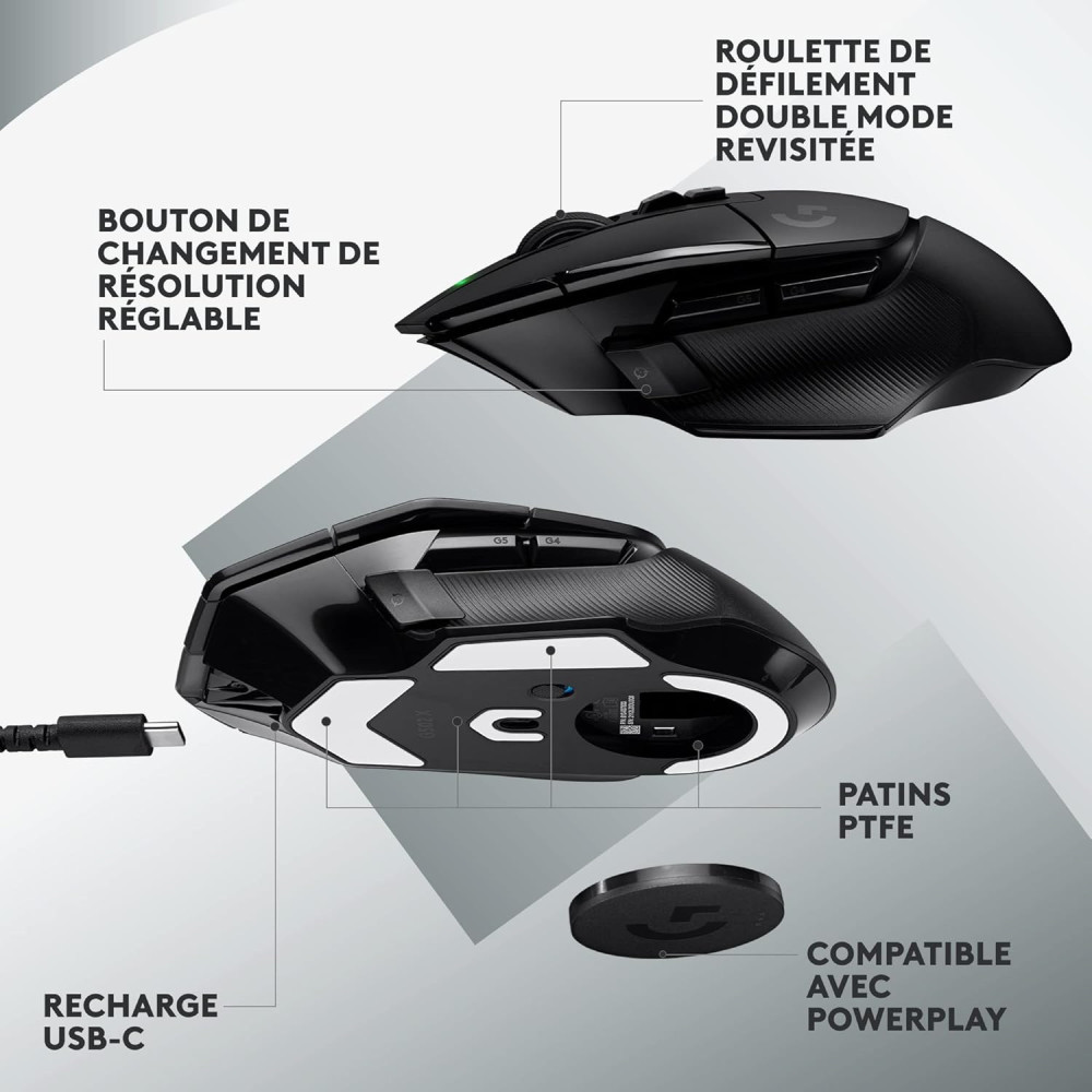 Souris gaming sans fil LOGITECH G502 X LIGHTSPEED / BLACK