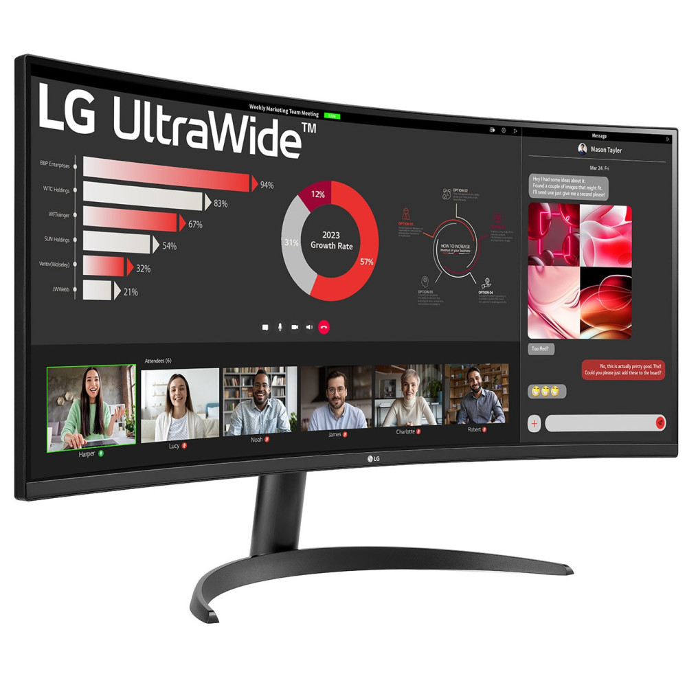 Ecran Gaming LG 34WR50QK 34'' UWQHD Incurvé 100Hz / Noir