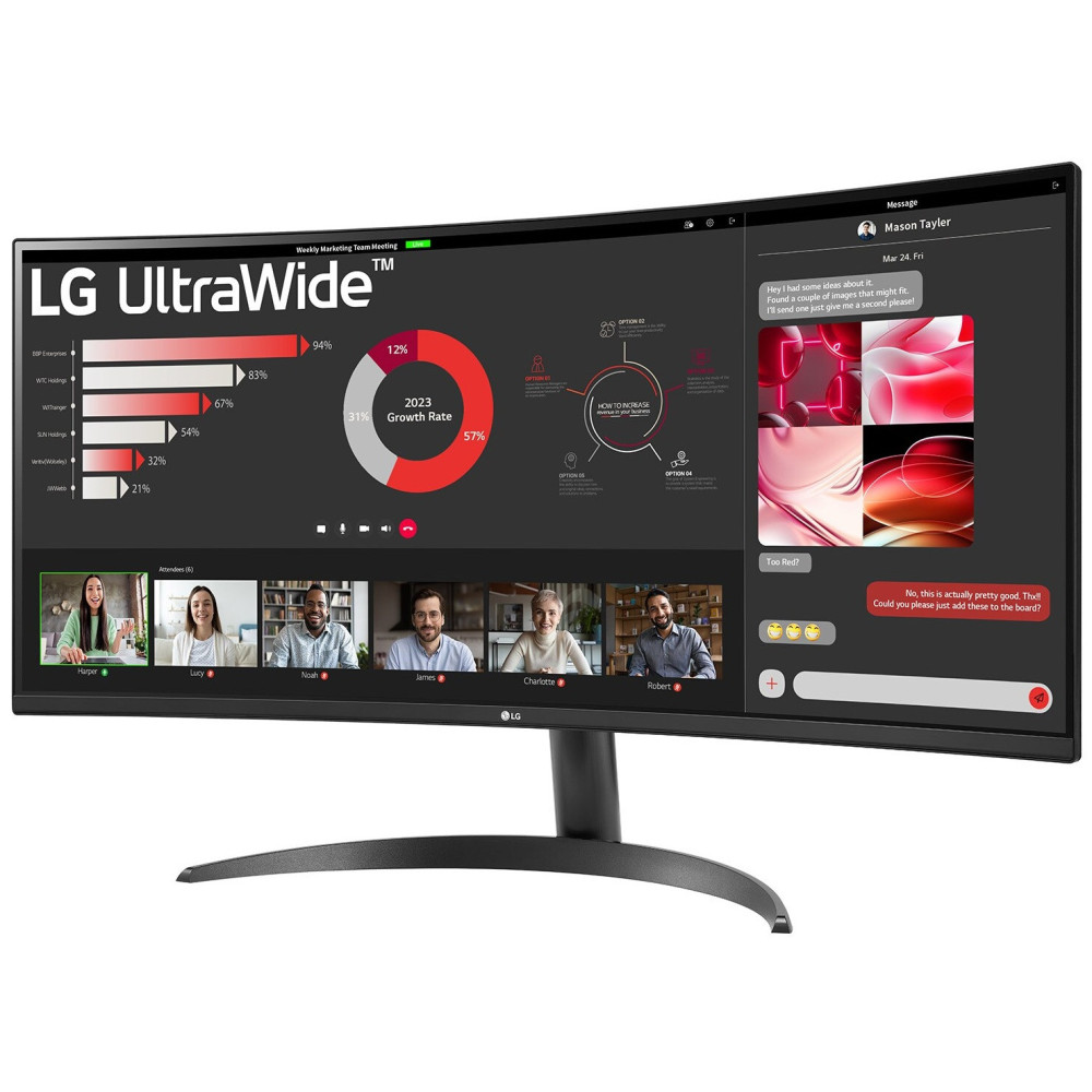 Ecran Gaming LG 34WR50QK 34'' UWQHD Incurvé 100Hz / Noir
