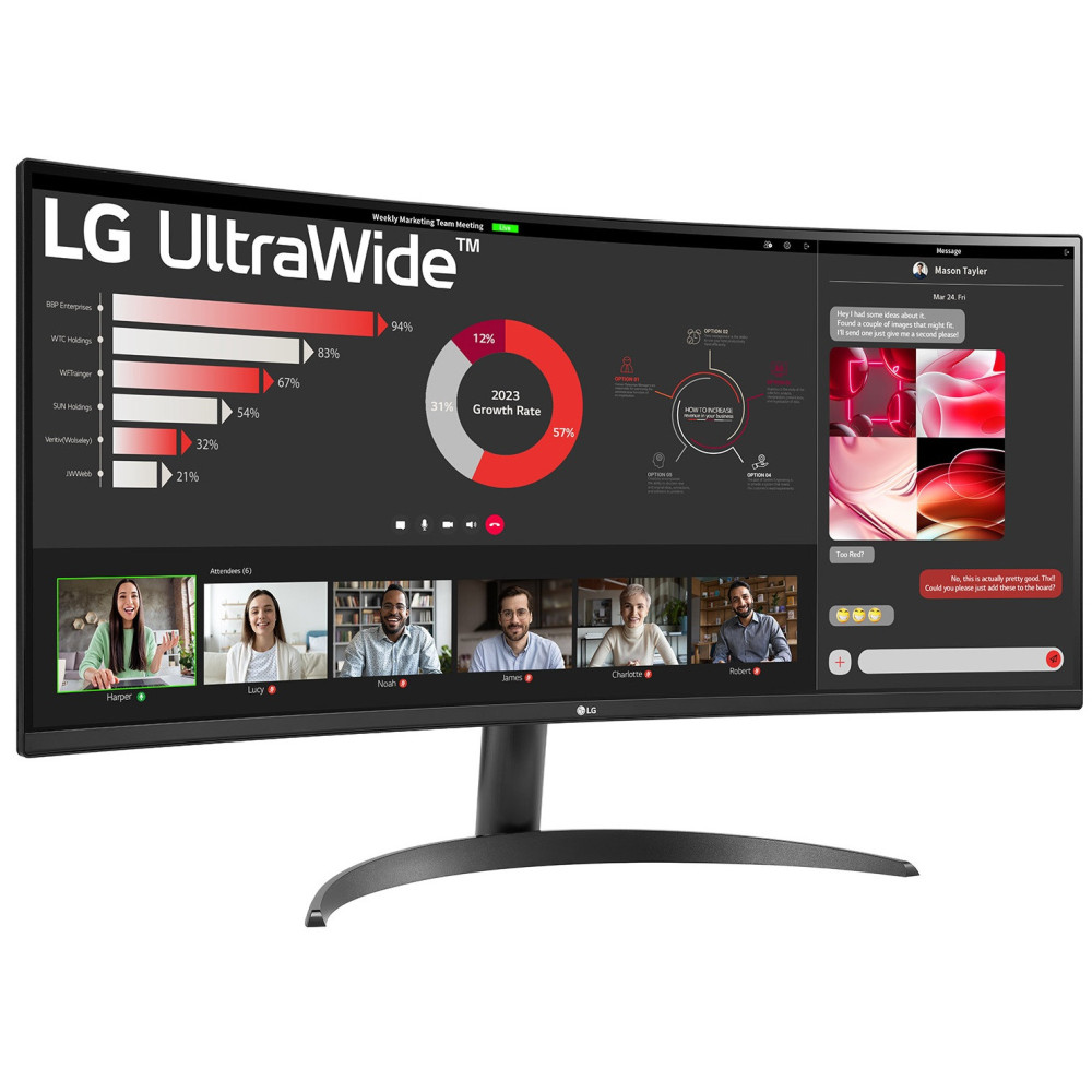 Ecran Gaming LG 34WR50QK 34'' UWQHD Incurvé 100Hz / Noir