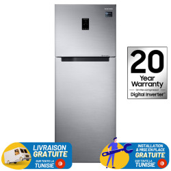 REFRIGERATEUR SAMSUNG No Frost INVERTER Double Portes 384 Litres Avec Afficheur / Silver