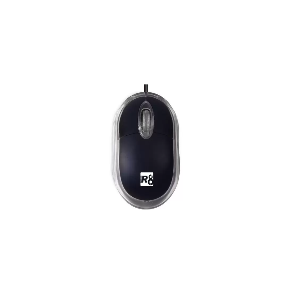 SOURIS SIMPLE NOIR Transparent R8