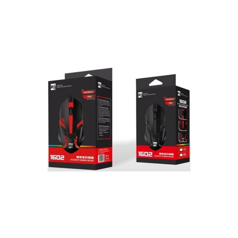 SOURIS GAMING RGB R8 - 1602L / BLACK