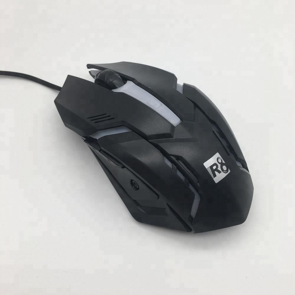 SOURIS 6D Gaming -RGB LED Light - R8 - 1632 - 3 600 DPI - BLACK