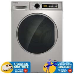 LAVE LINGE HYUNDAI INVERTER 8KG 1400tr/min  / INOX