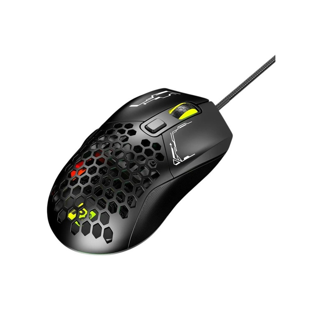 SOURIS 6D Gaming -RGB LED Light - R8 - 1635 - jusqu'à 12 000  DPI - BLACK