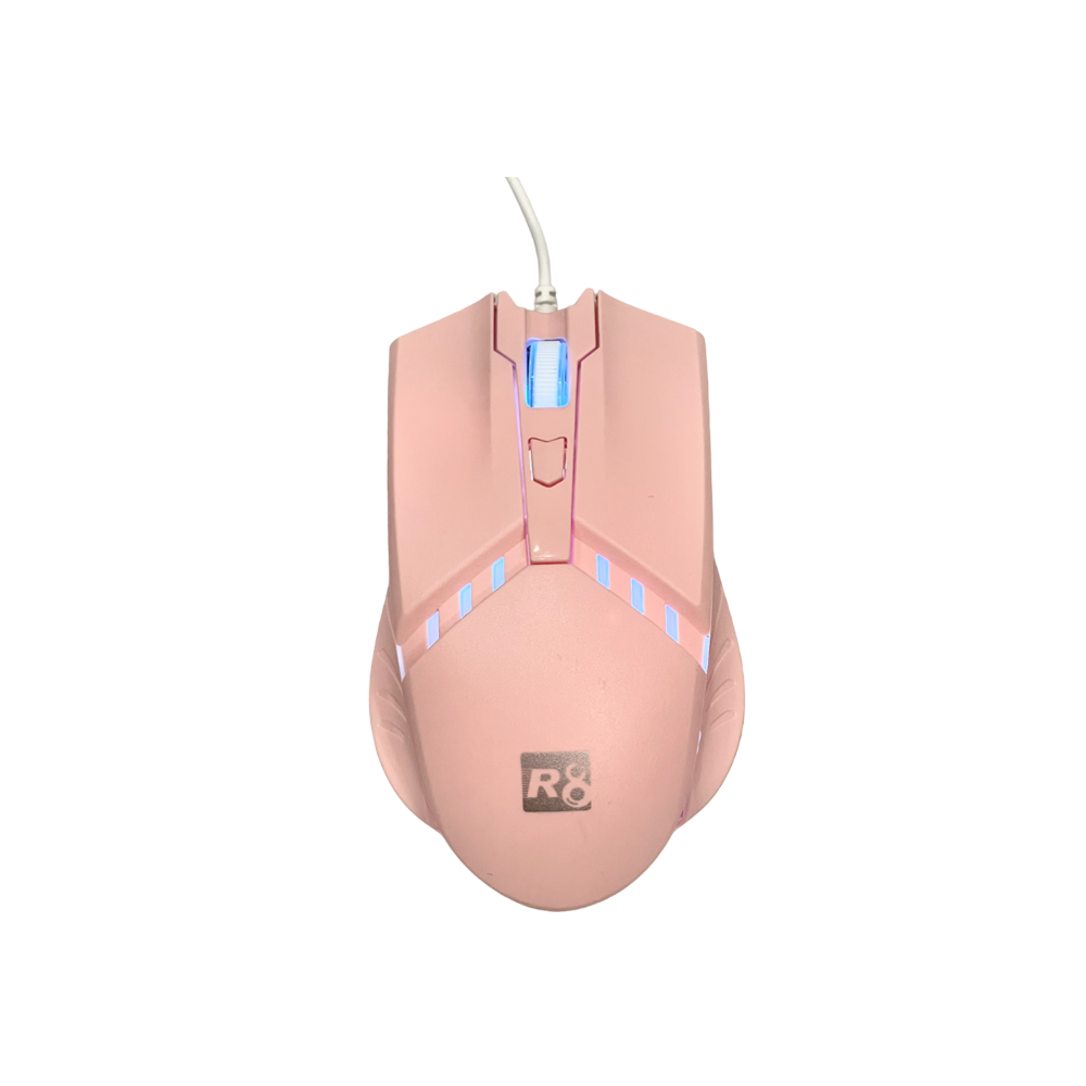SOURIS OPTIQUE 4D -RGB -  R8 - 1609 - With LED Light - PINK