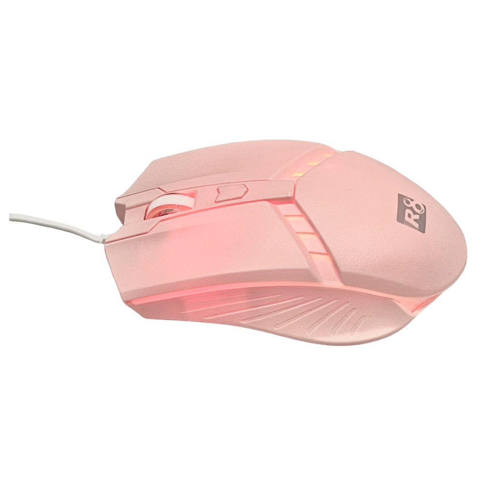 SOURIS OPTIQUE 4D -RGB -  R8 - 1609 - With LED Light - PINK