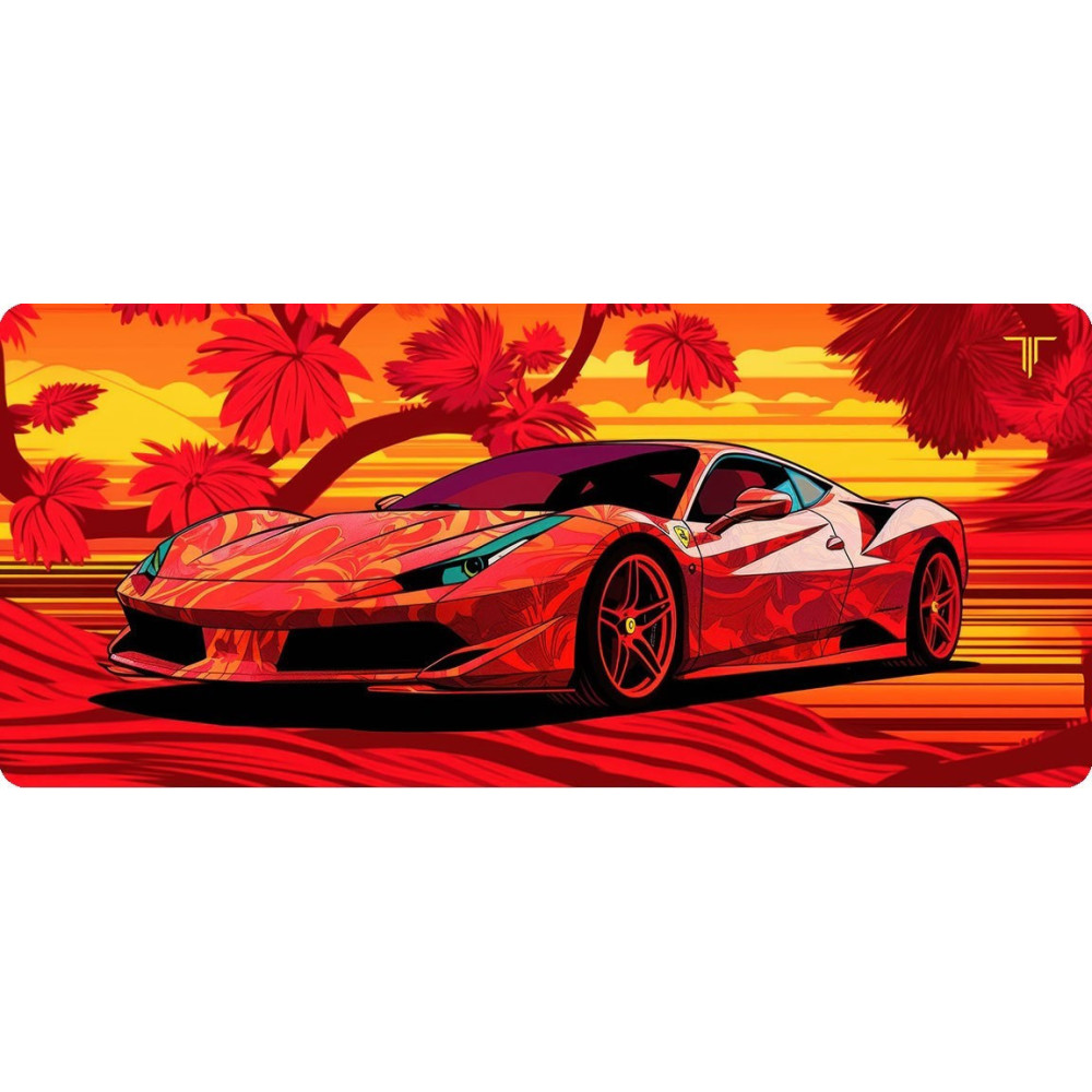 Tapis de souris Gamer TITAN XXL016 RED FERRARI / XXL