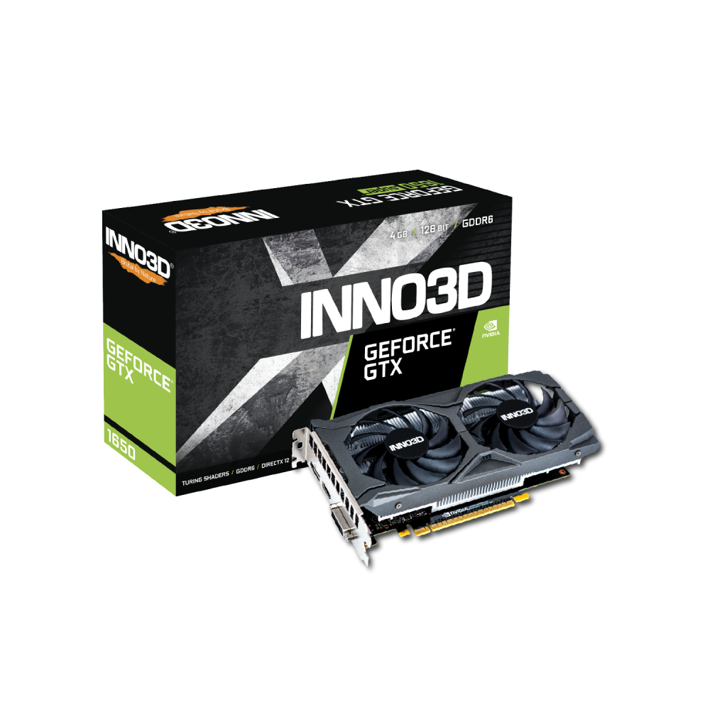 Carte graphique INNO3D GEFORCE GTX 1650 TWIN X2 OC V2 / 4 Go GDDR6