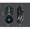 SOURIS 6D Gaming RGB LED Light - R8 - 1621 / BLACK