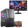 Setup Gamer Special Pc de Bureau Gaming / Ryzen 5 3500X / RX 580 8G / 16 Go Avec Écran Gaming Cooler Master 24.5" Full HD IPS / 120 Hz