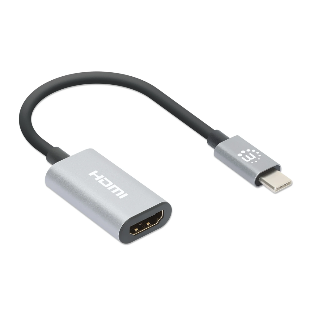Convertisseur Manhattan USB-C vers HDMI 4K à 60 Hz / Gris
