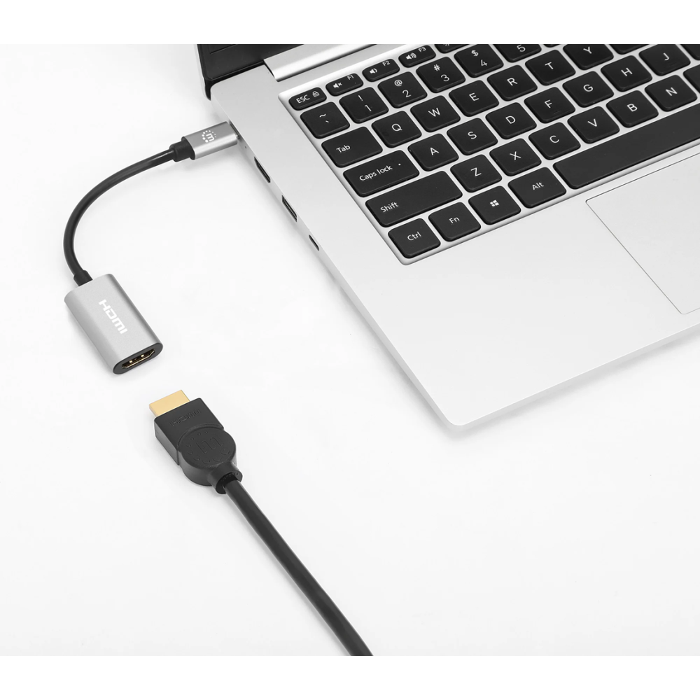 Convertisseur Manhattan USB-C vers HDMI 4K à 60 Hz / Gris