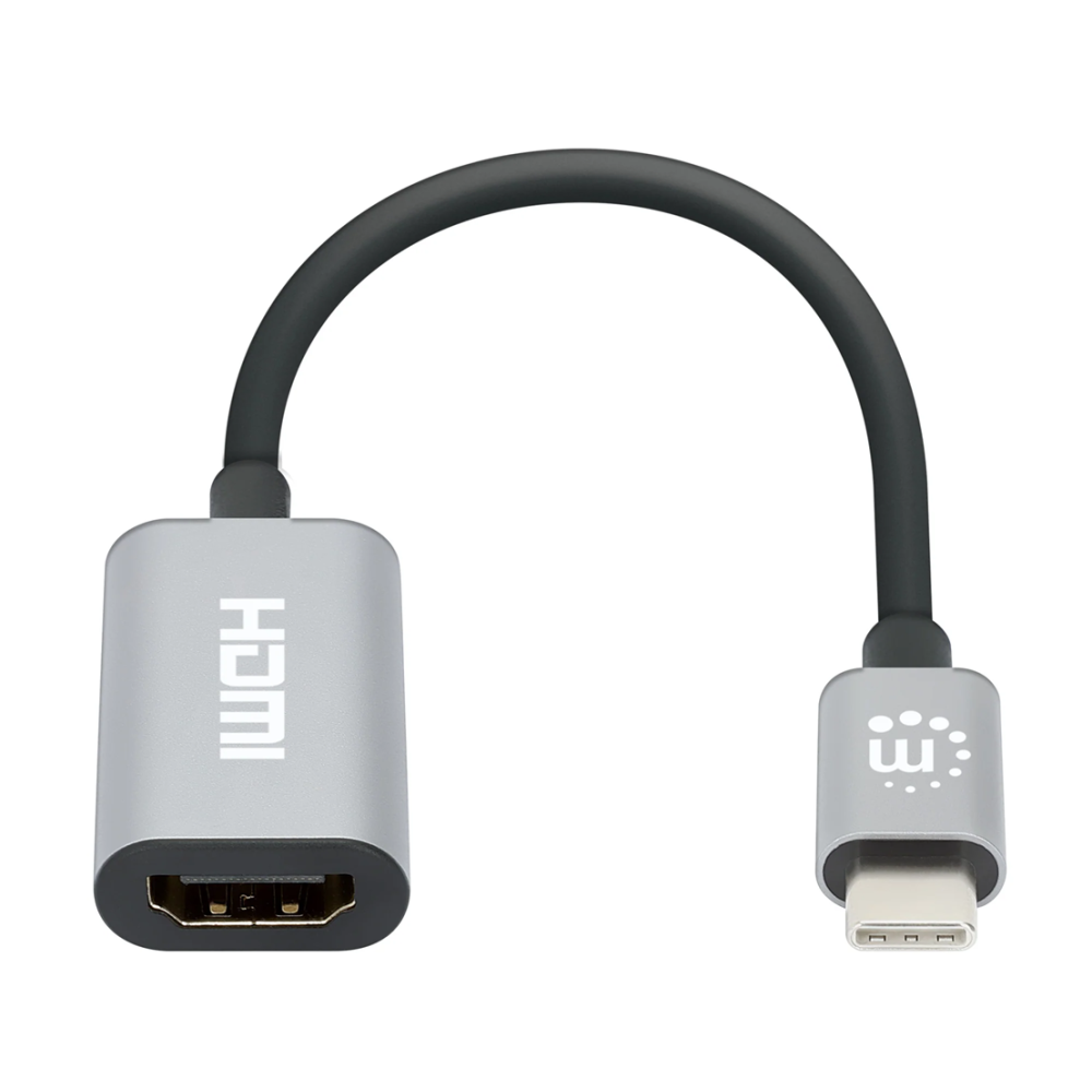 Convertisseur Manhattan USB-C vers HDMI 4K à 60 Hz / Gris