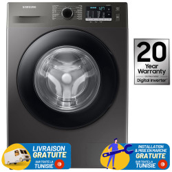 LAVE LINGE SAMSUNG 9KG Frontale / ECO BUBBLE / SILVER