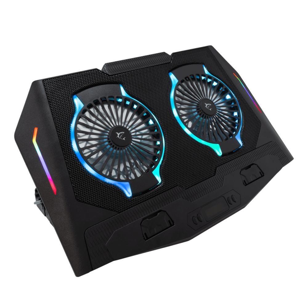 Refroidisseur  Pour PC Portable 17.3'' White Shark ICE SHADOW / RGB / Noir