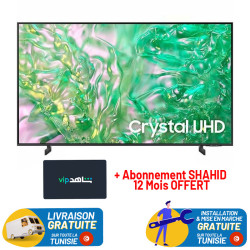 TV SAMSUNG 75" CRYSTAL UHD 4K DU8000  SMART TV + Abonnement SHAHID 12 Mois OFFERT