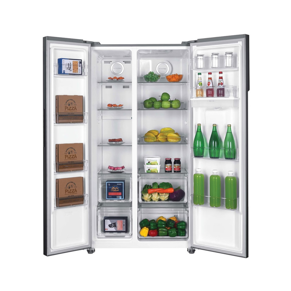 REFRIGERATEUR HOOVER No Frost SIDE BY SIDE 518 Litres / inox / AVEC DISTRIBUTEUR