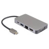 Station d'accueil MICROCONNECT CC0M14 / USB-C / USB 3.1 / Gris