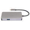 Station d'accueil MICROCONNECT CC0M14 / USB-C / USB 3.1 / Gris