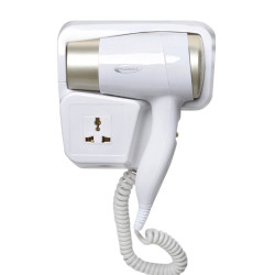 Sèche Cheveux Florence 1500W / Blanc / Avec Support Pour Salle De Bain