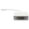 Adaptateur Mini DisplayPort Vers DVI-I Femelle, HDMI Femelle et DisplayPort Femelle