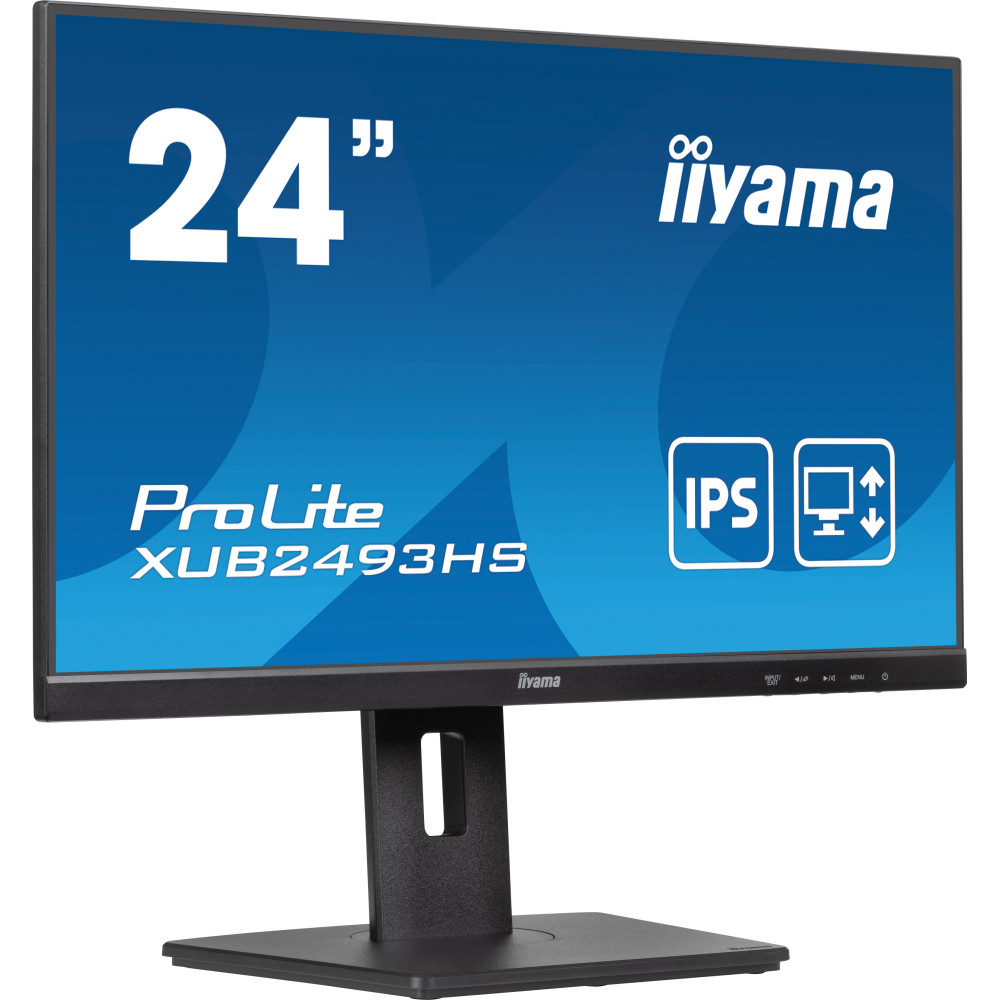 ÉCRAN IIYAMA PROLITE XUB2493HS 24" 100Hz IPS 0.5ms HDMI/DP PIVOTANT HAUT PARLEUR