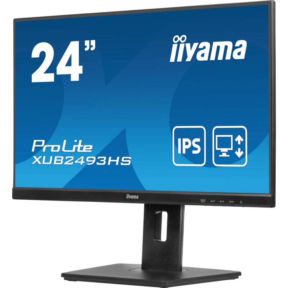 ÉCRAN IIYAMA PROLITE XUB2493HS 24" 100Hz IPS 0.5ms HDMI/DP PIVOTANT HAUT PARLEUR