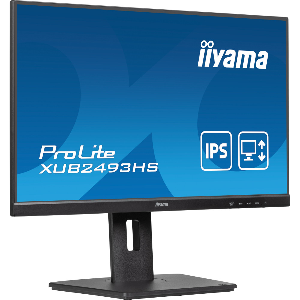 ÉCRAN IIYAMA PROLITE XUB2493HS 24" 100Hz IPS 0.5ms HDMI/DP PIVOTANT HAUT PARLEUR
