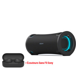 Haut-Parleur sans fil Sony SRS-ULT70 - Noir + Écouteurs Sans Fil Sony