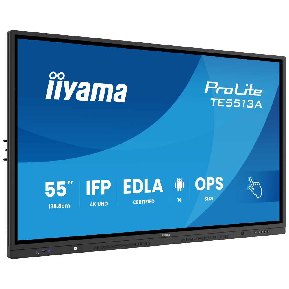 ECRAN INTERACTIF Tactile IIYAMA 55" 4K UHD Android 14 OS EDLA