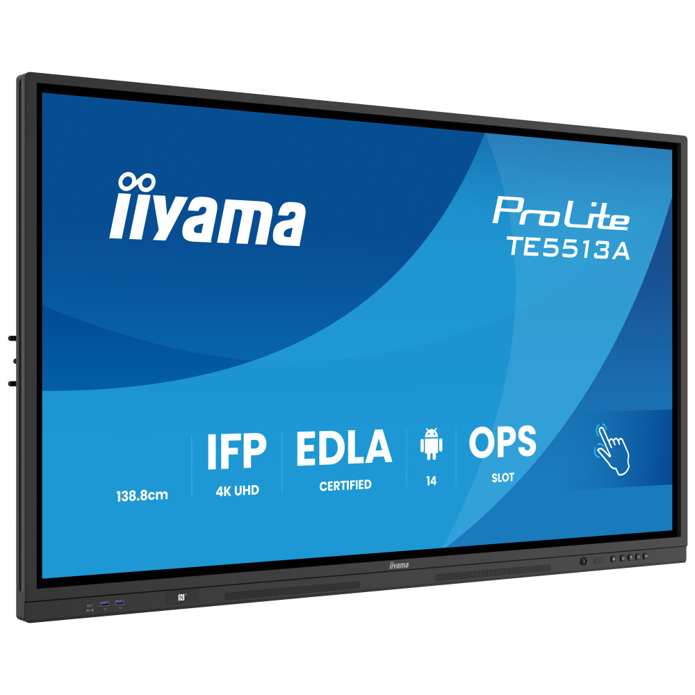 ECRAN INTERACTIF Tactile IIYAMA 55" 4K UHD Android 14 OS EDLA