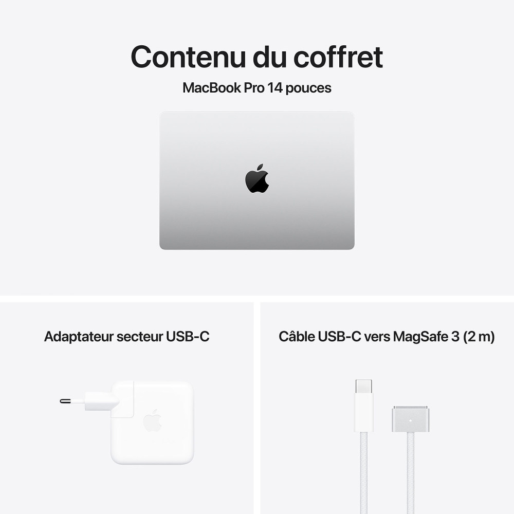 Apple MacBook Pro M4 Pro 14" 2025 / 24 Go / 512 Go SSD / Silver