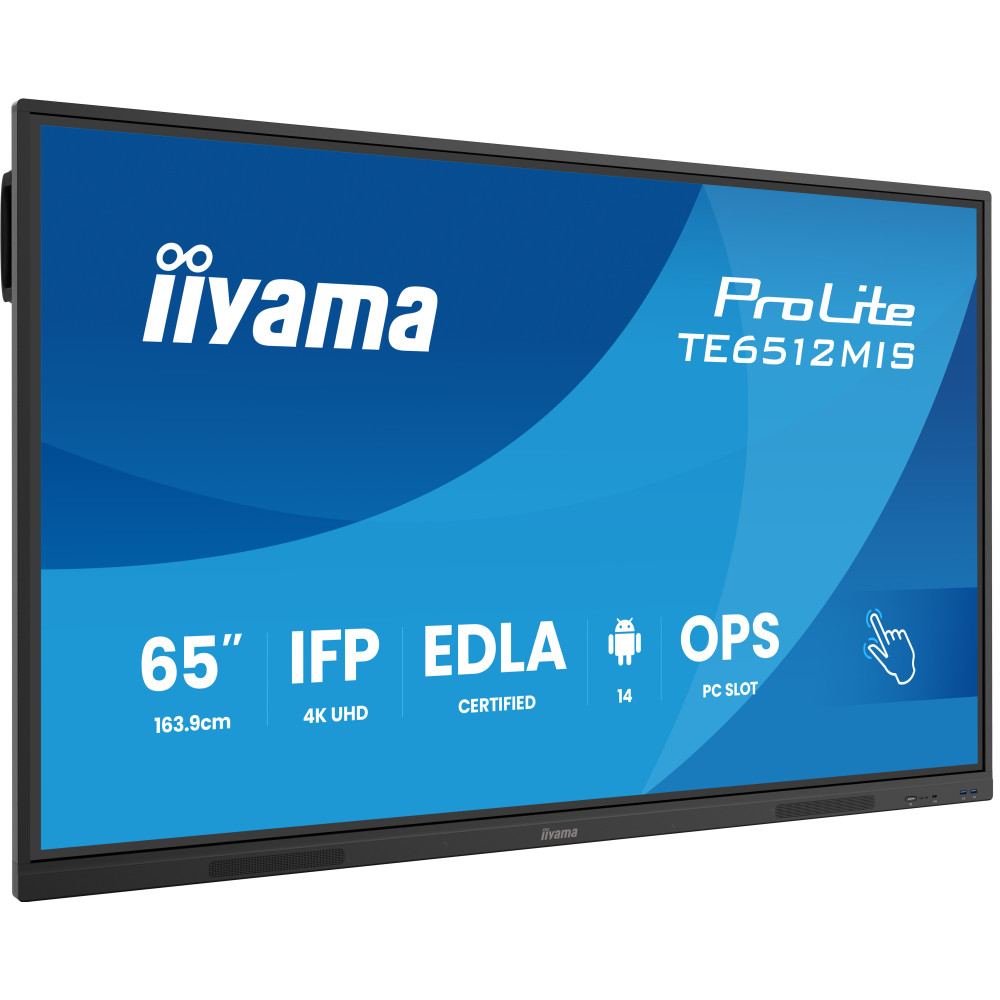 ECRAN INTERACTIF Tactile IIYAMA 65" 4K UHD Android 14 OS EDLA