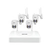 Kit de Surveillance JORTAN NVR + 4 Caméras Externes 2MP / WiFi / IP66 / Blanc