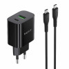 CHARGEUR SECTEUR DUAL USB-C PD20W + CABLE TYPE-C HAVIT PD60W
