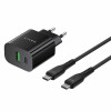 CHARGEUR SECTEUR DUAL USB-C PD20W + CABLE TYPE-C HAVIT PD60W