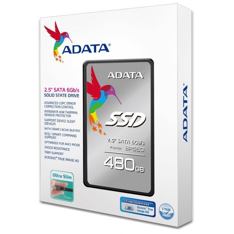 Disque Dur Adata SSD Premier SP550 / 480 Go / 2.5" / SATA III
