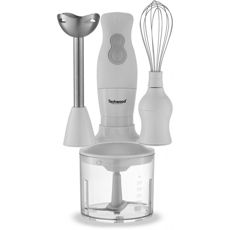 Mixeur Plongeant TECHWOOD 3en1 300W Blanc /  TMS-8350