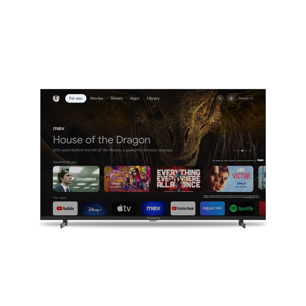 TV Thomson 43" UHD  Google TV Side Feet / 43UG4S14