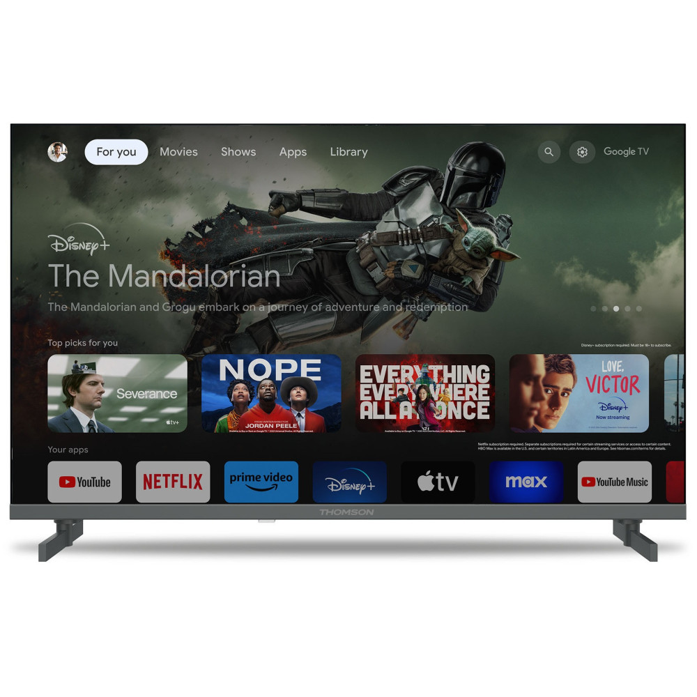 TV Thomson 65" 4K UHD Google TV avec Récepteur Intégré