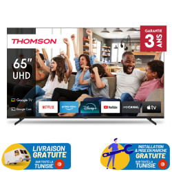 TV Thomson 65" 4K UHD Google TV avec Récepteur Intégré