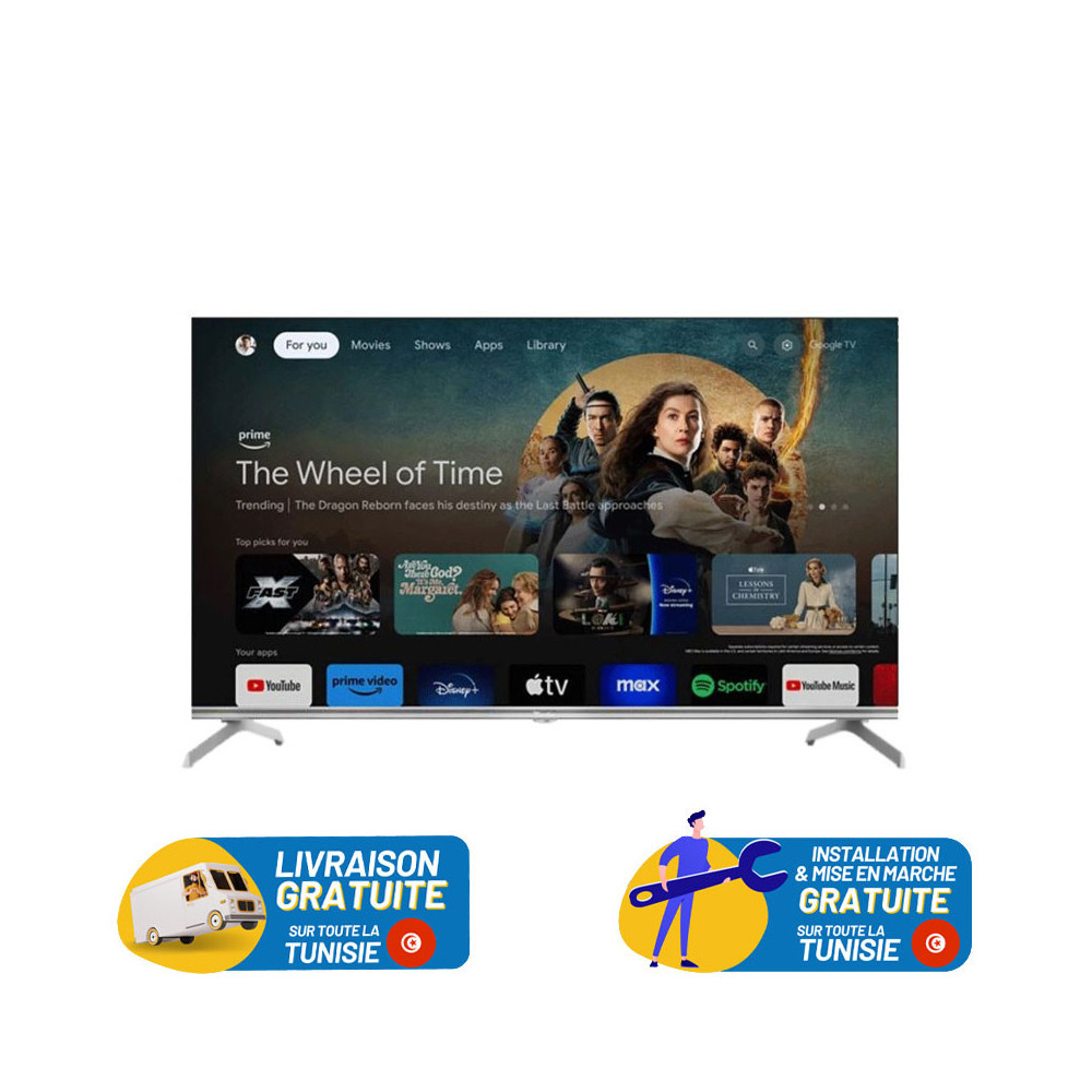 TV Condor 50UG730 50" UHD Smart Google Tv / Noir / 50UG730