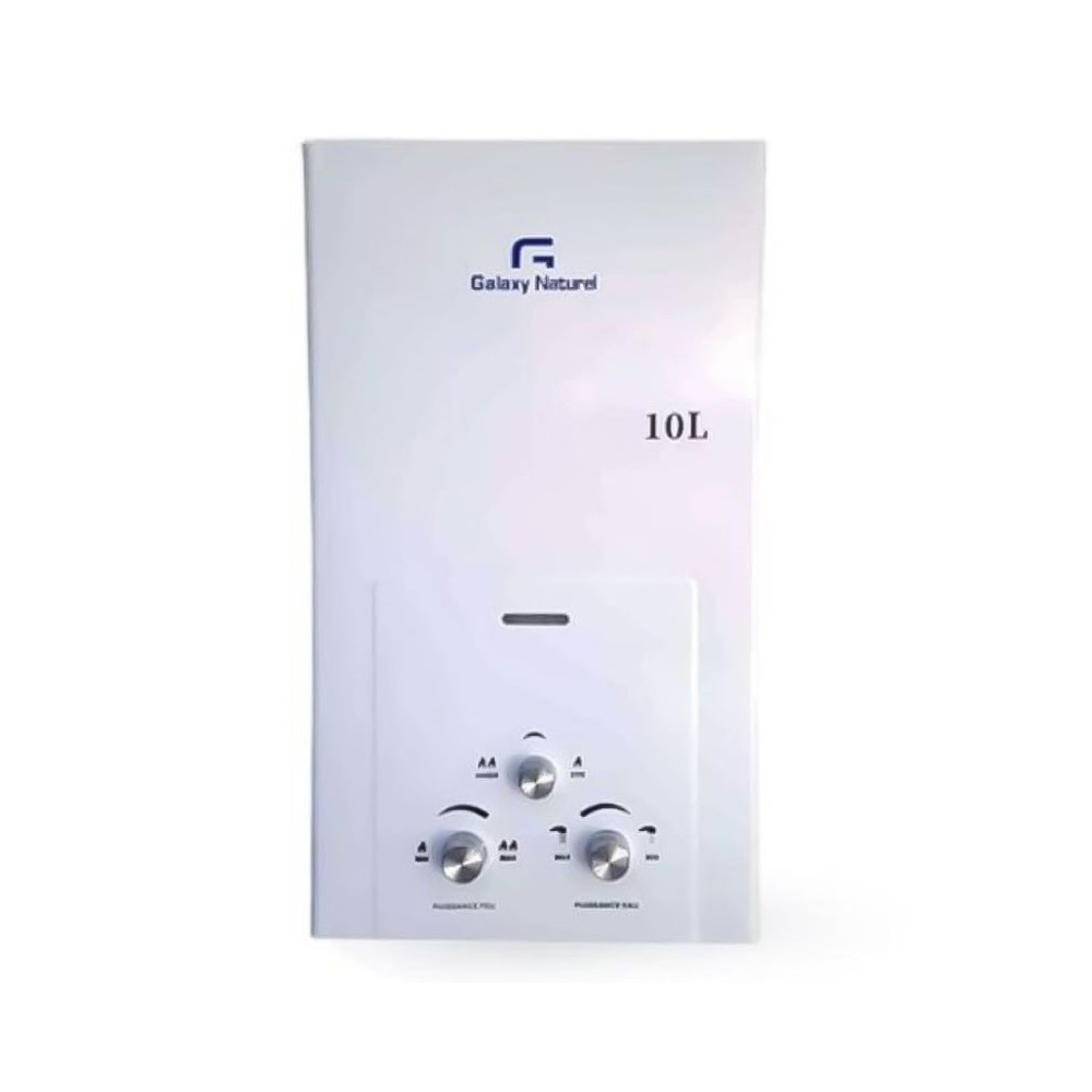 Chauffe Bain GALAXY NATUREL 10 Litres Gaz Bouteille / Blanc